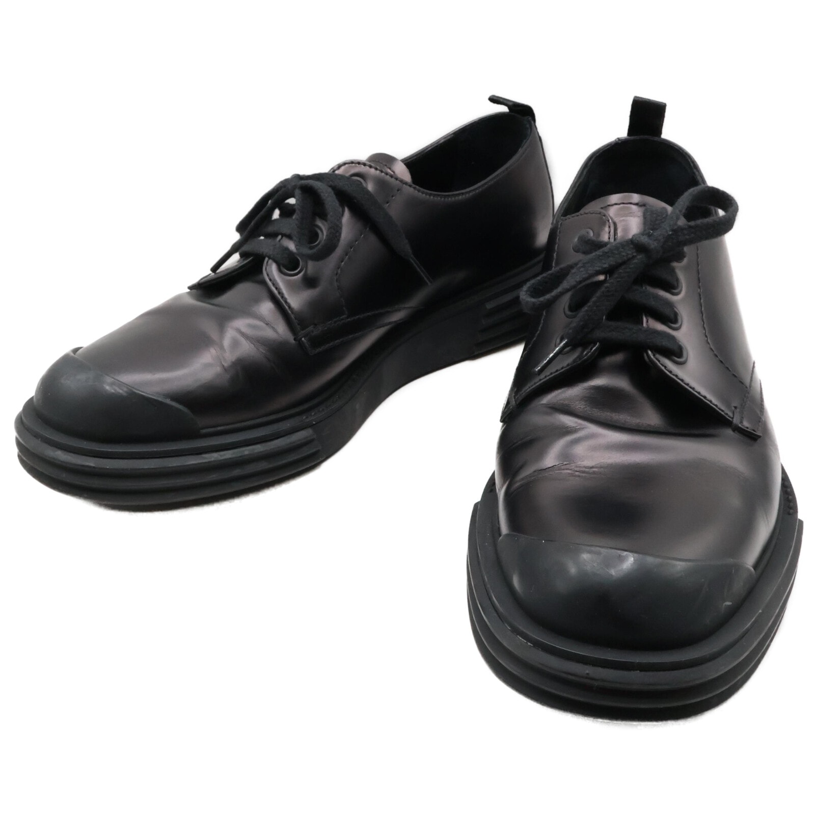 プラダ 2EE286 レザー レースアップ シューズ 6