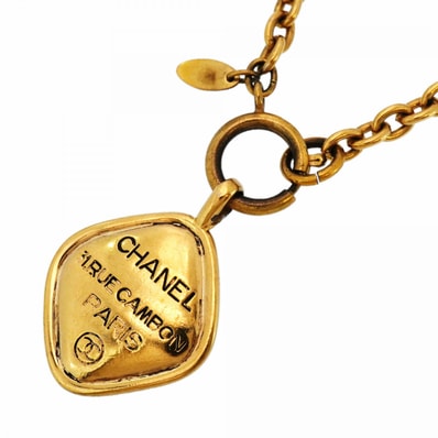 ★SALE【6jcb0769-k】シャネル ネックレス ヴィンテージ ココマーク シャネルロゴ/カンボン GPメッキ ゴールド【中古】レディース