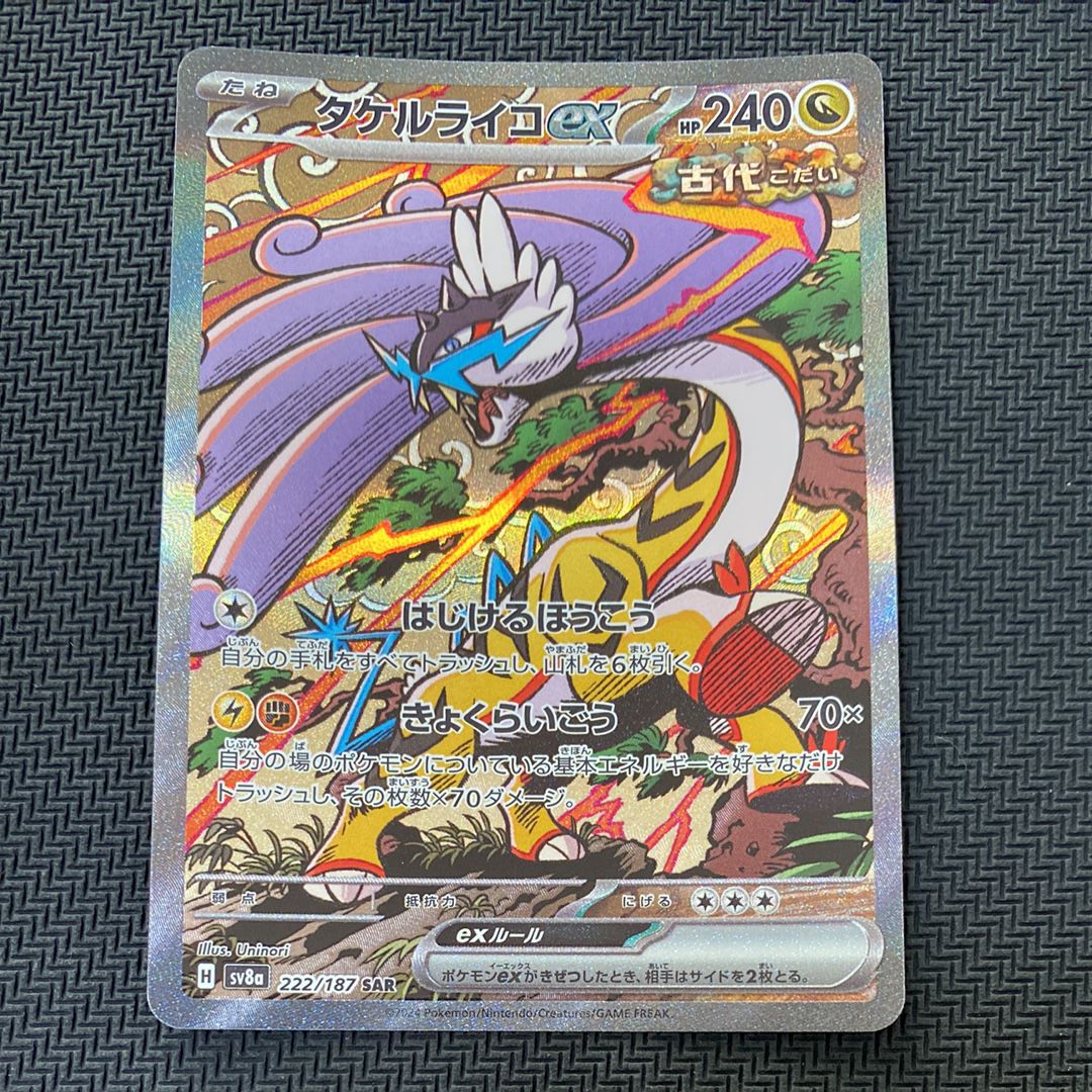 タケルライコex SAR [SV8a 222/187](ハイクラスパック「テラスタルフェスex」)