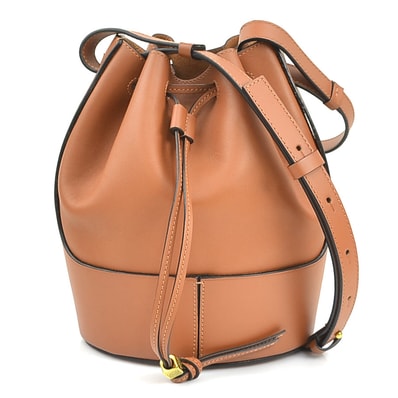 ロエベ LOEWE ショルダーバッグ バルーンバッグ スモール レザー ブラウン レディース【中古】 90261a