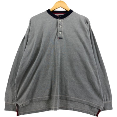 古着 90年代 ラルフローレン Ralph Lauren CHAPS チャップス ヘンリーネック サーマルロングTシャツ メンズXL相当 ヴィンテージ/eaa567749