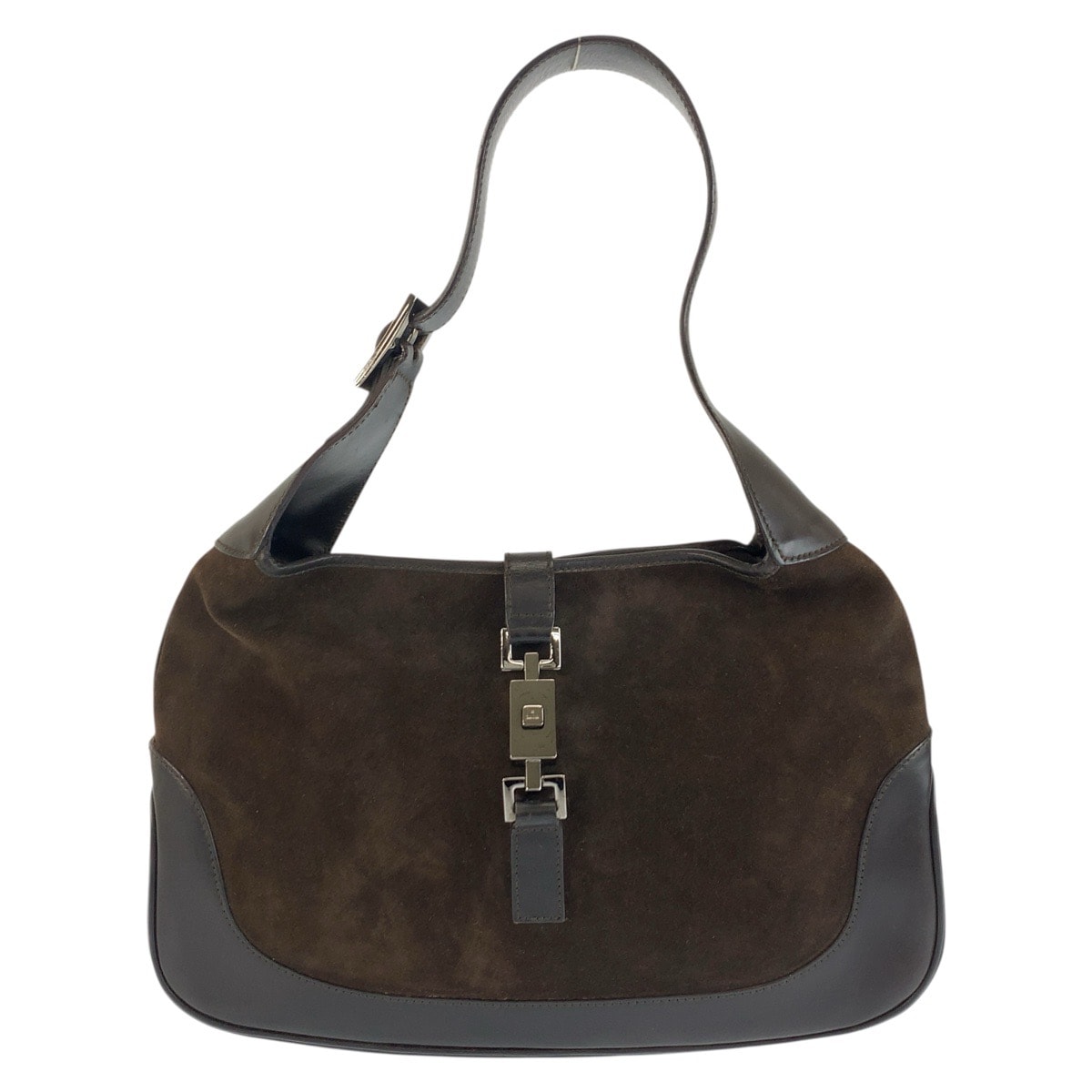 美品 GUCCI グッチ ジャッキー ブラウン スウェード レザー/ ホーボー ショルダーバッグ ハンドバッグ 602566 【中古】