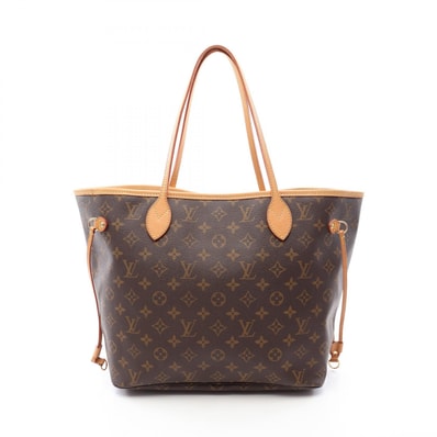 ルイ・ヴィトン LOUIS VUITTON ネヴァーフルMM トートバッグ バッグ PVCコーティングキャンバス レザー モノグラム レディース ブラウン系 M40156 【中古】