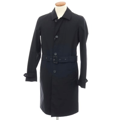【中古】【未使用】ヘルノ Herno Laminar GORE-TEX ポリエステル ステンカラーコート ネイビー【サイズ46】【メンズ】