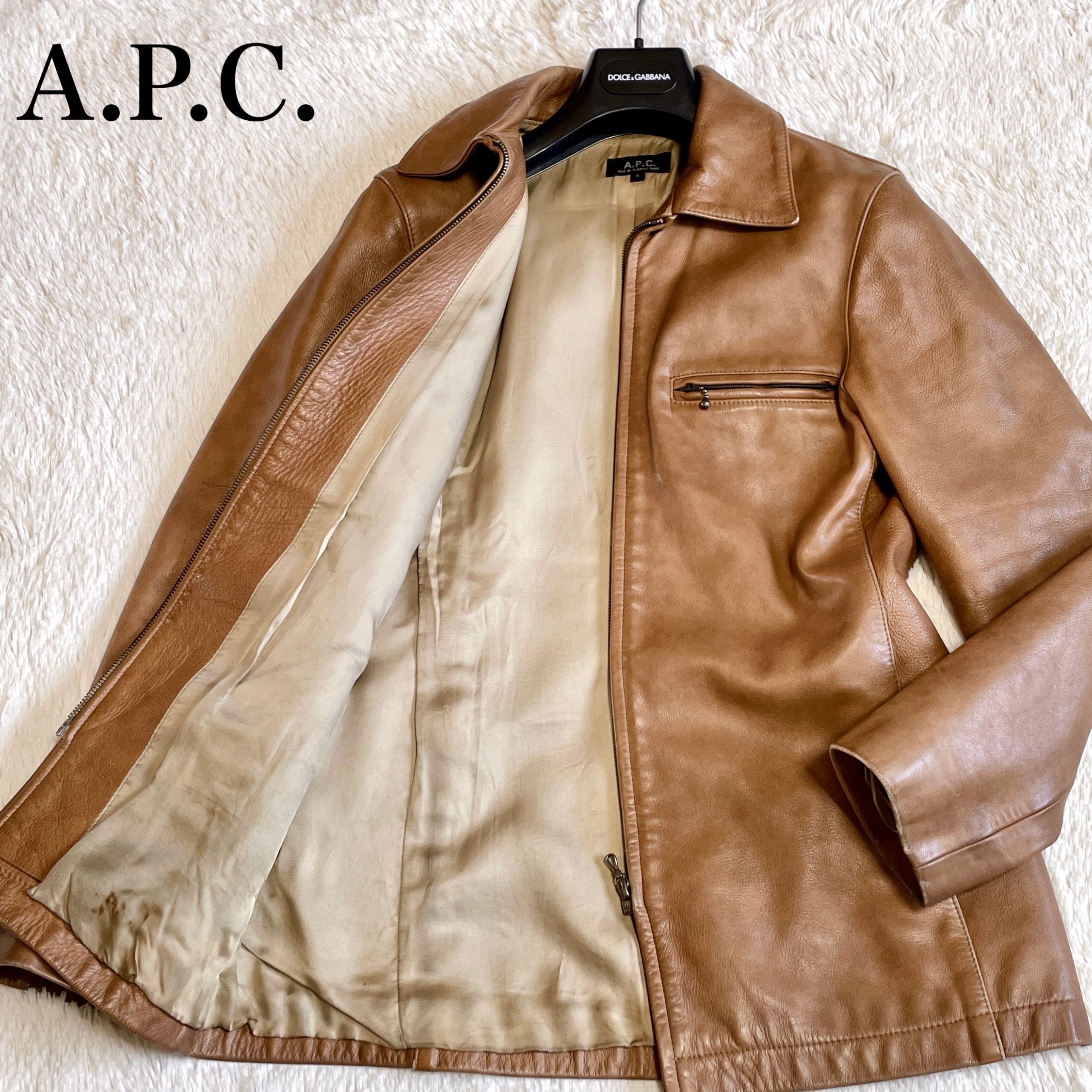 A.P.C. アーペーセー  牛革 レザージャケット ライダースジャケット 本革