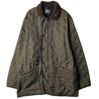古着 00年代~ バブアー Barbour POLARQUILTED JKT LONG キルティングジャケット パファージャケット メンズM相当/eaa459134