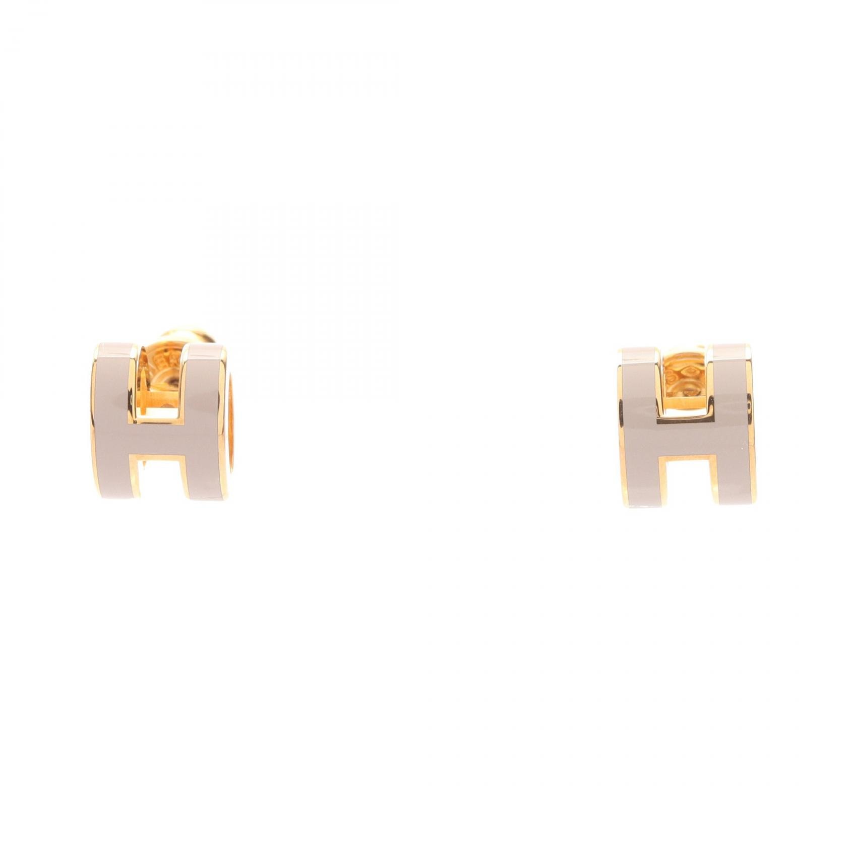 エルメス HERMES MINI POP H ミニポップアッシュ ピアス ジュエリー GP(ゴールドメッキ) ゴールド レディース ゴールド系 / ピンク系 【中古】