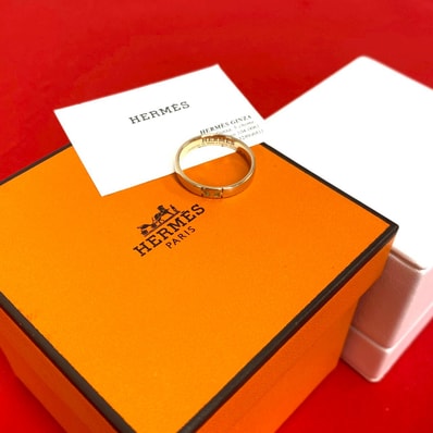 HERMES エルメス エヴァー ヘラクレス リング K18ピンクゴールド リング・指輪 15.5号 ゴールド
27119