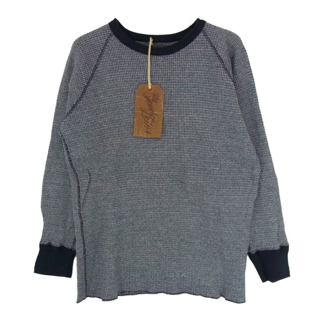TENDERLOIN テンダーロイン Tシャツ T-WAFFLE 3/4 MIX ワッフル コットン サーマル カットソー ネイビー系 M【極上美品】【中古】