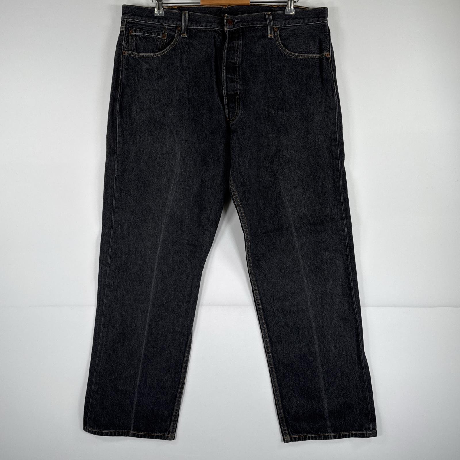 古着 リーバイス Levi's デニムパンツ 501 ジーパン ストレート 大きいサイズ ボタンフライ ジーンズ オーバーサイズ w42 L32  ブラック メンズ