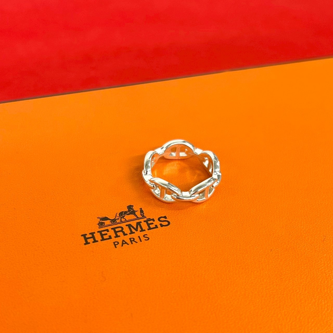 HERMES エルメス アンシェネ リング シルバー925 リング・指輪 18号 シルバー
 30060