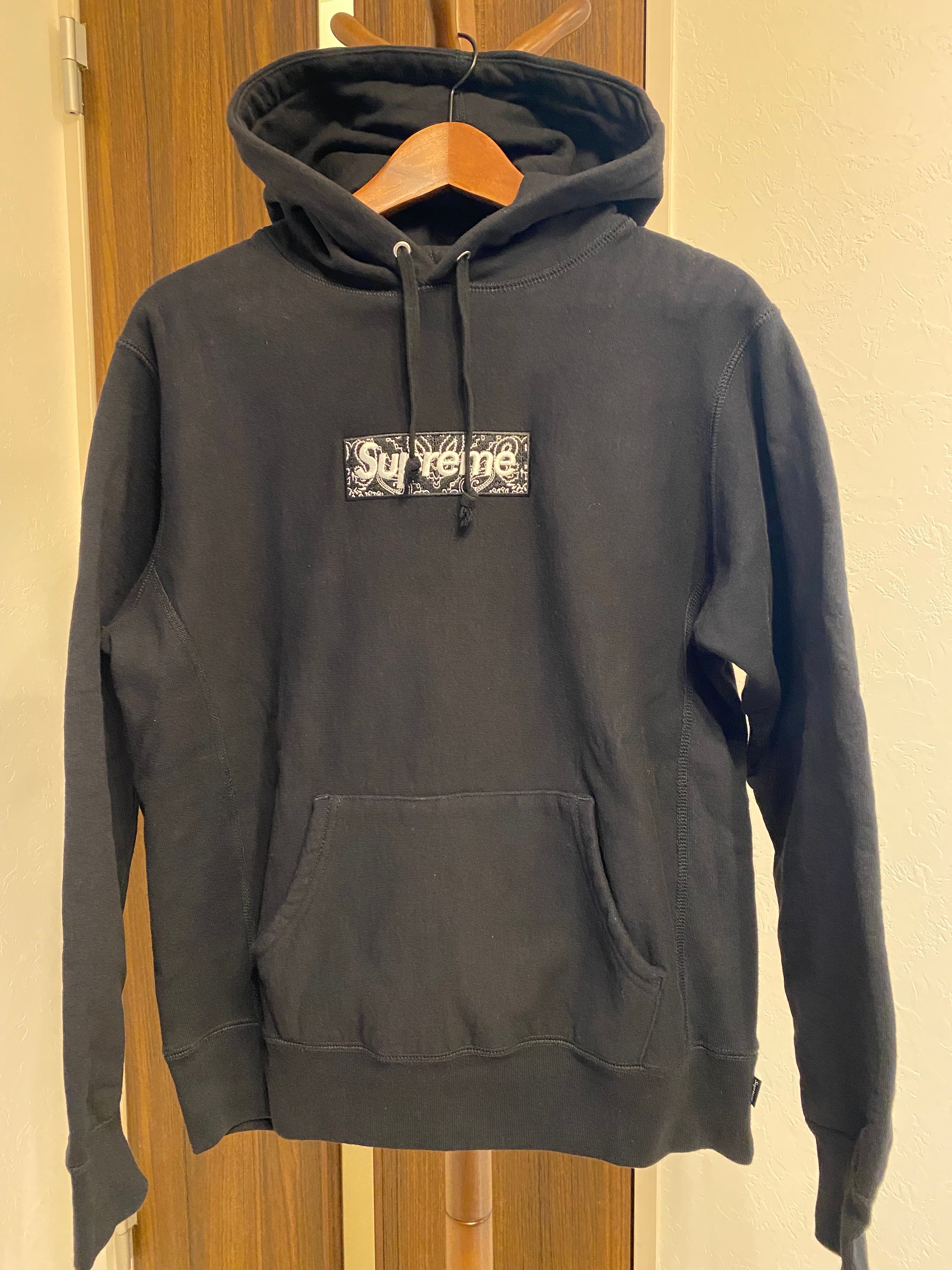 Supreme Bandana Box Logo Hooded Sweatshirt "Black"