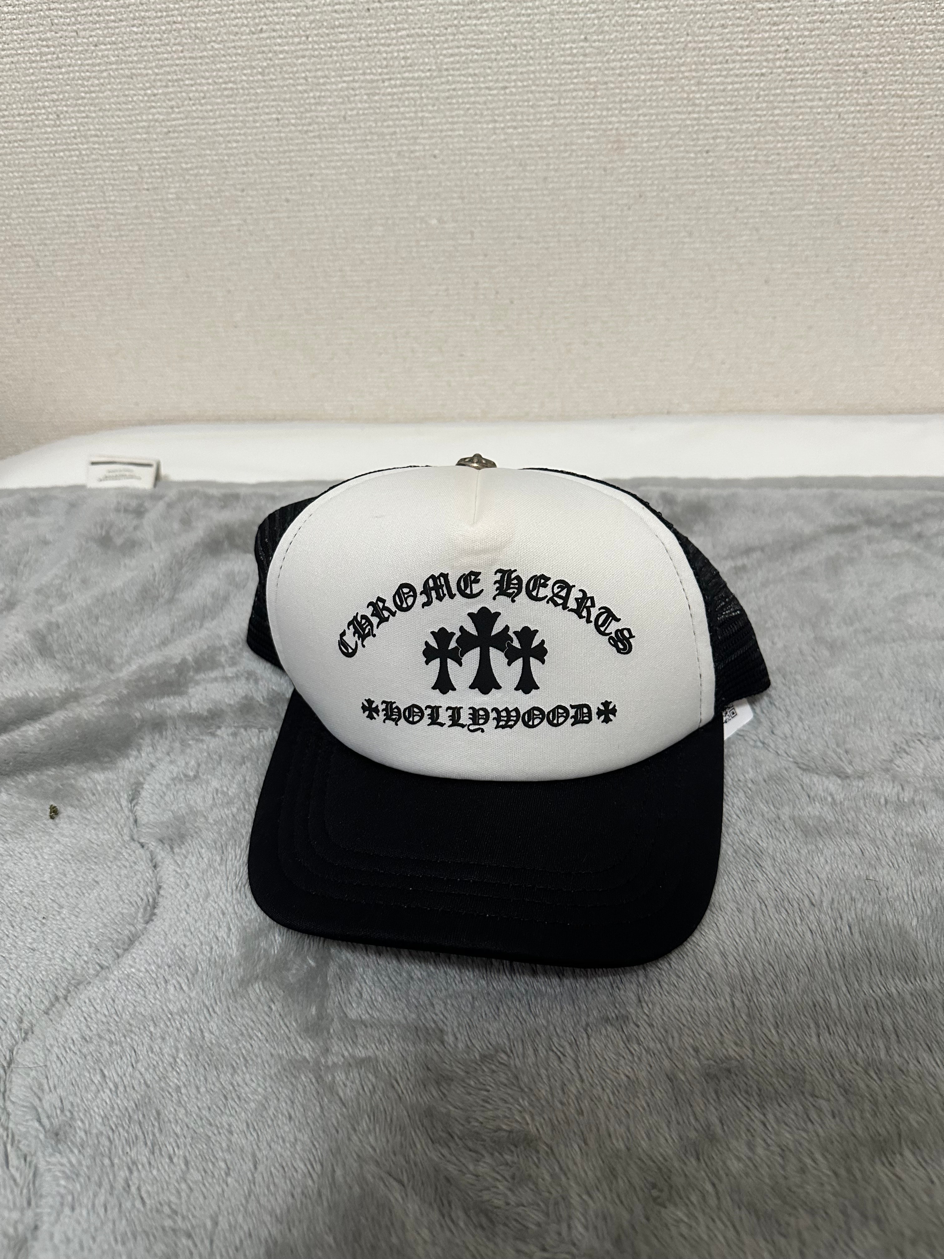 Chrome Hearts Trucker Cap King Taco "Black/White"