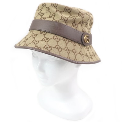 GUCCI GG Canvas Bucket Hat "Beige/Brown"