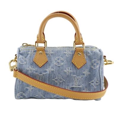 Louis Vuitton Nano Speedy Monogram Denim "Sky Denim"