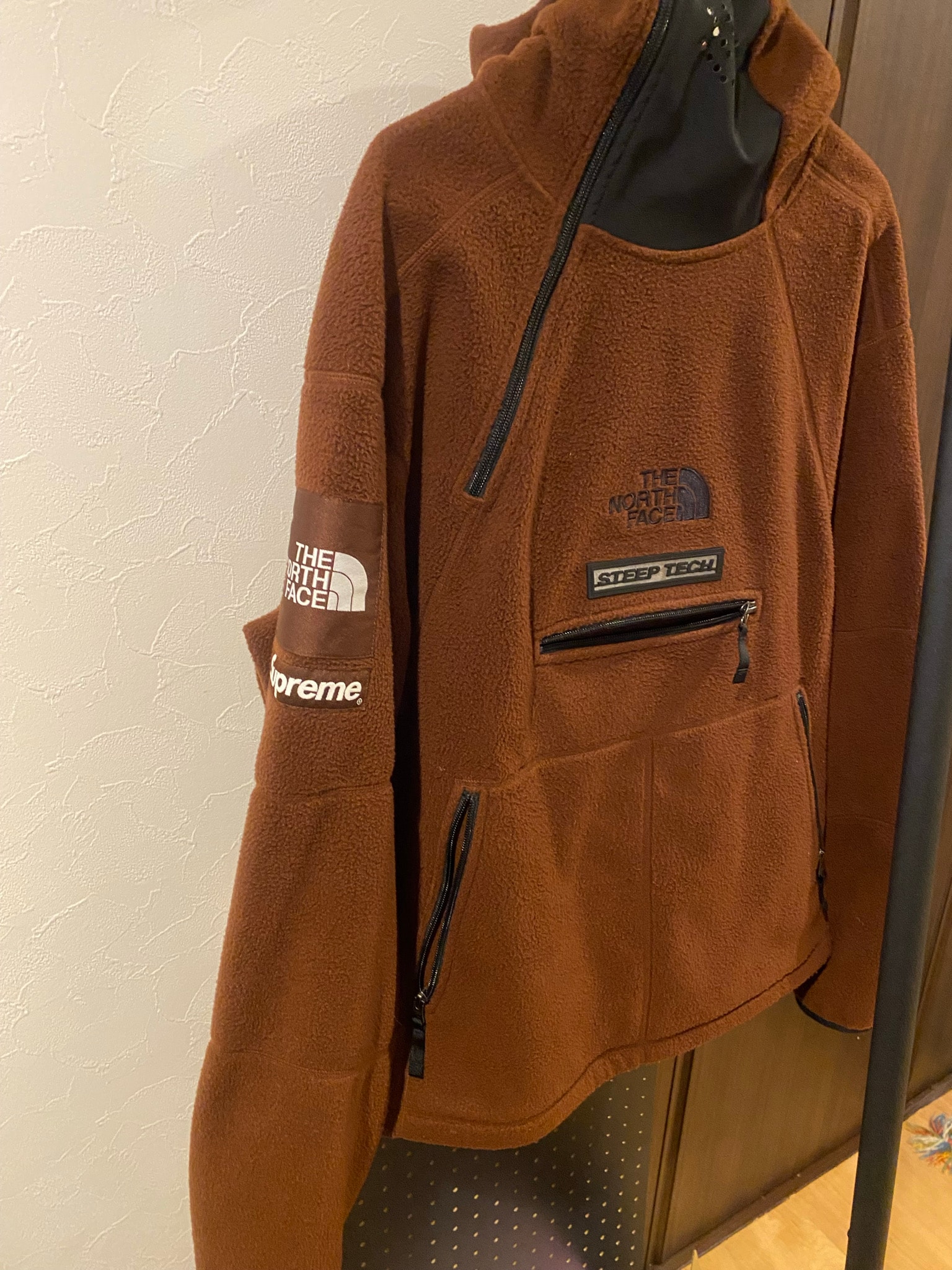 Supreme x The North Face Steep Tech Fleece Pullover "Brown"