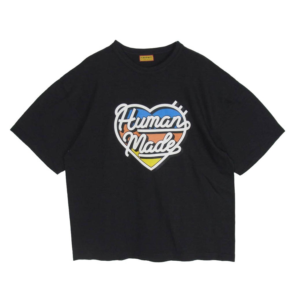 HUMAN MADE ヒューマンメイド 26SS HM31TE005 GRAPHIC T-SHIRT グラフィック プリント コットン 半袖 Tシャツ ブラック系 XXL 2XL【中古】