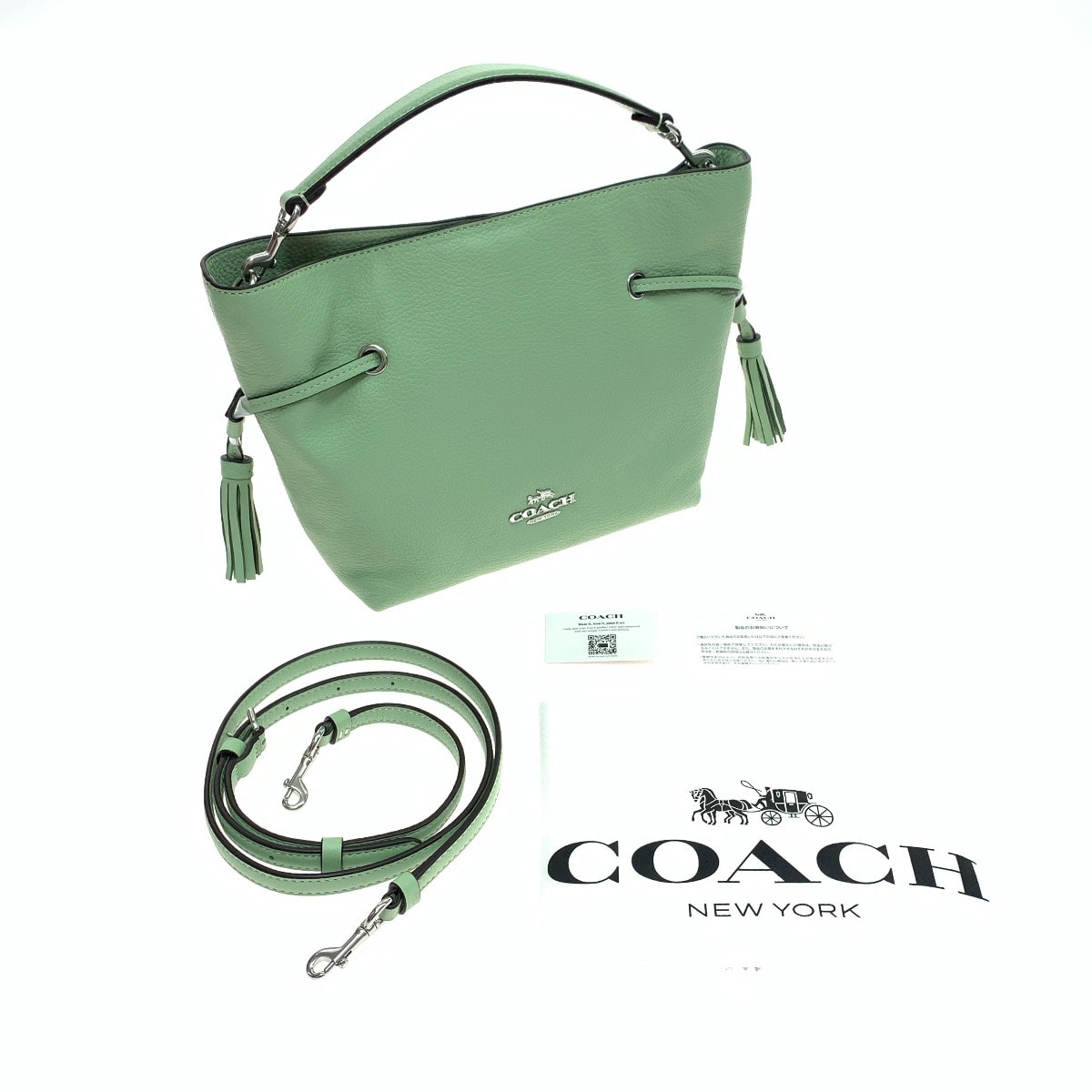 $$ COACH コーチ ショルダーバッグ レザー アンディ クロスボディ a2370-ch197 エメラルドグリーン