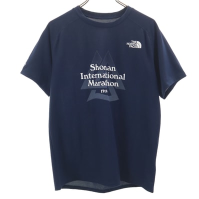 THE NORTH FACE ノースフェイス 第17回湘南国際マラソン 半袖 Tシャツ L ネイビー NT22ASIM アウトドア