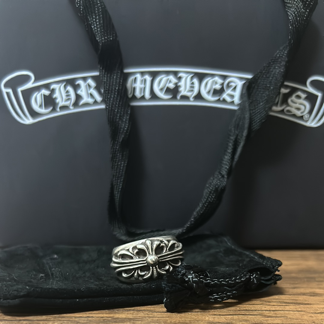 Chrome Hearts Floral Cross Ring "Silver"