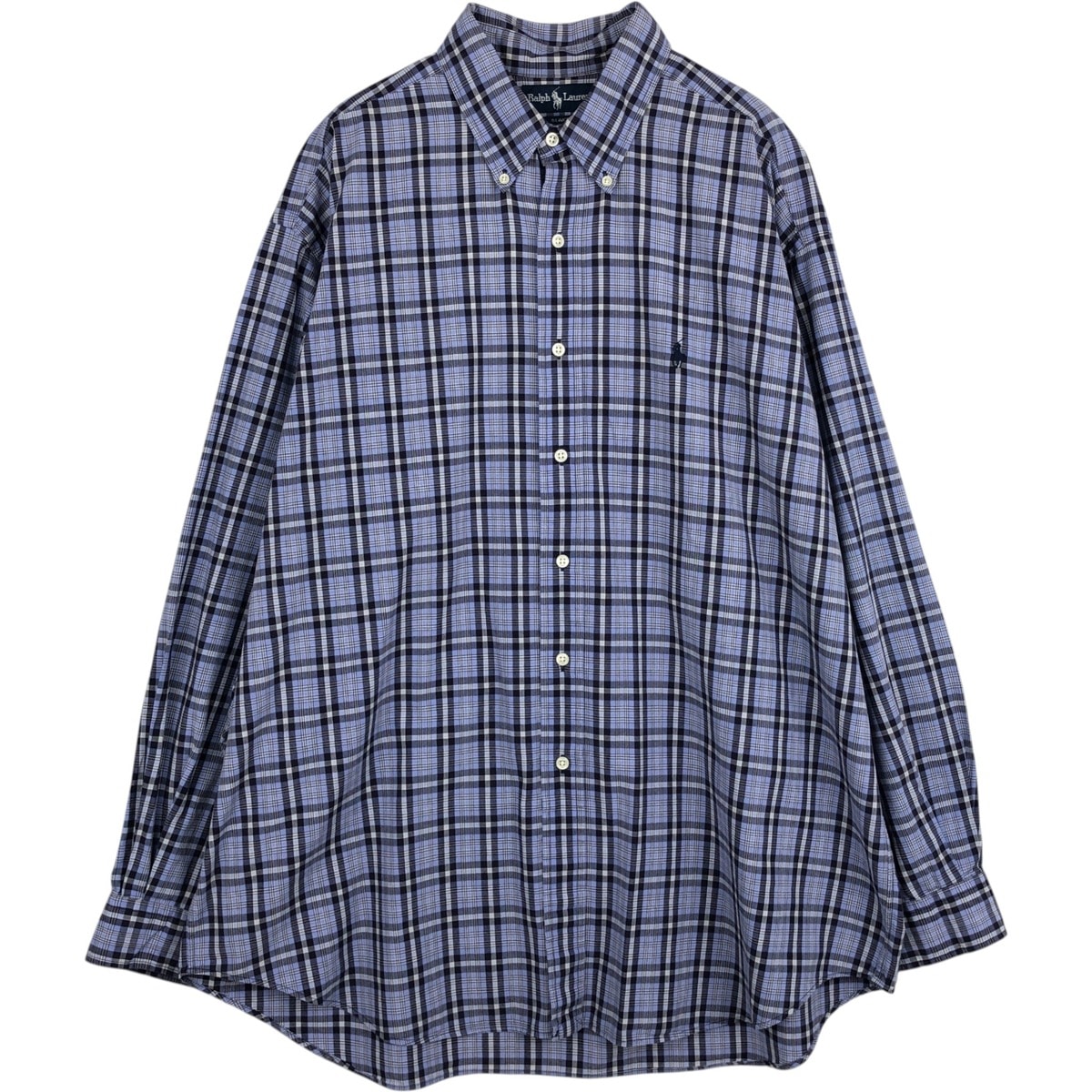 古着 ラルフローレン Ralph Lauren BLAKE タータンチェック 長袖 ボタンダウンチェックシャツ メンズXL相当/eaa629028