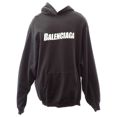 バレンシアガ オーバーサイズフーディプルオーバー ブラック【中古】【ABランク】