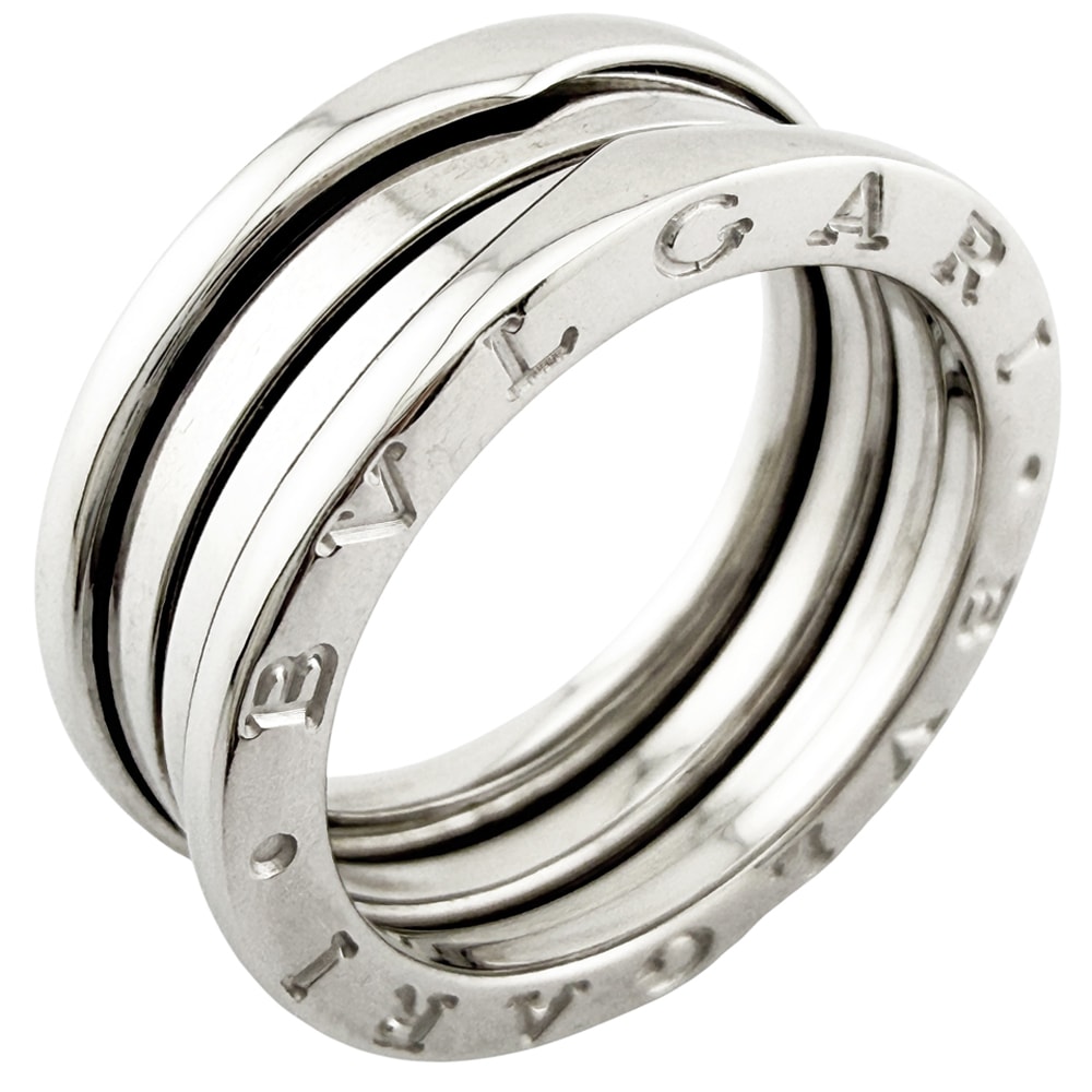 ブルガリ BZ3 リング 指輪 16号 18金 K18ホワイトゴールド レディース BVLGARI 中古