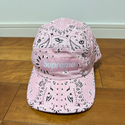 Supreme Bandana Camp Cap "Pink"