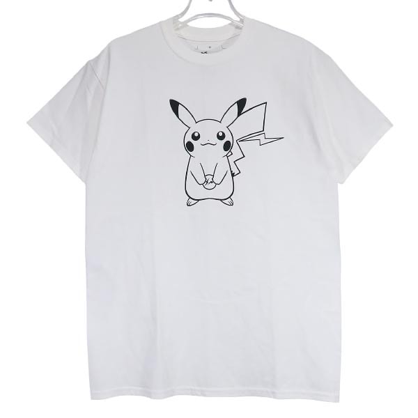 THUNDERBOLT PROJECT BY FRGMT & POKEMON サンダーボルト プロジェクト フラグメント ポケモン PIKACHU TEE 18-GINZA-02 ピカチュウ Tシャツ ホワイト ショートスリーブ 半袖 サイズM