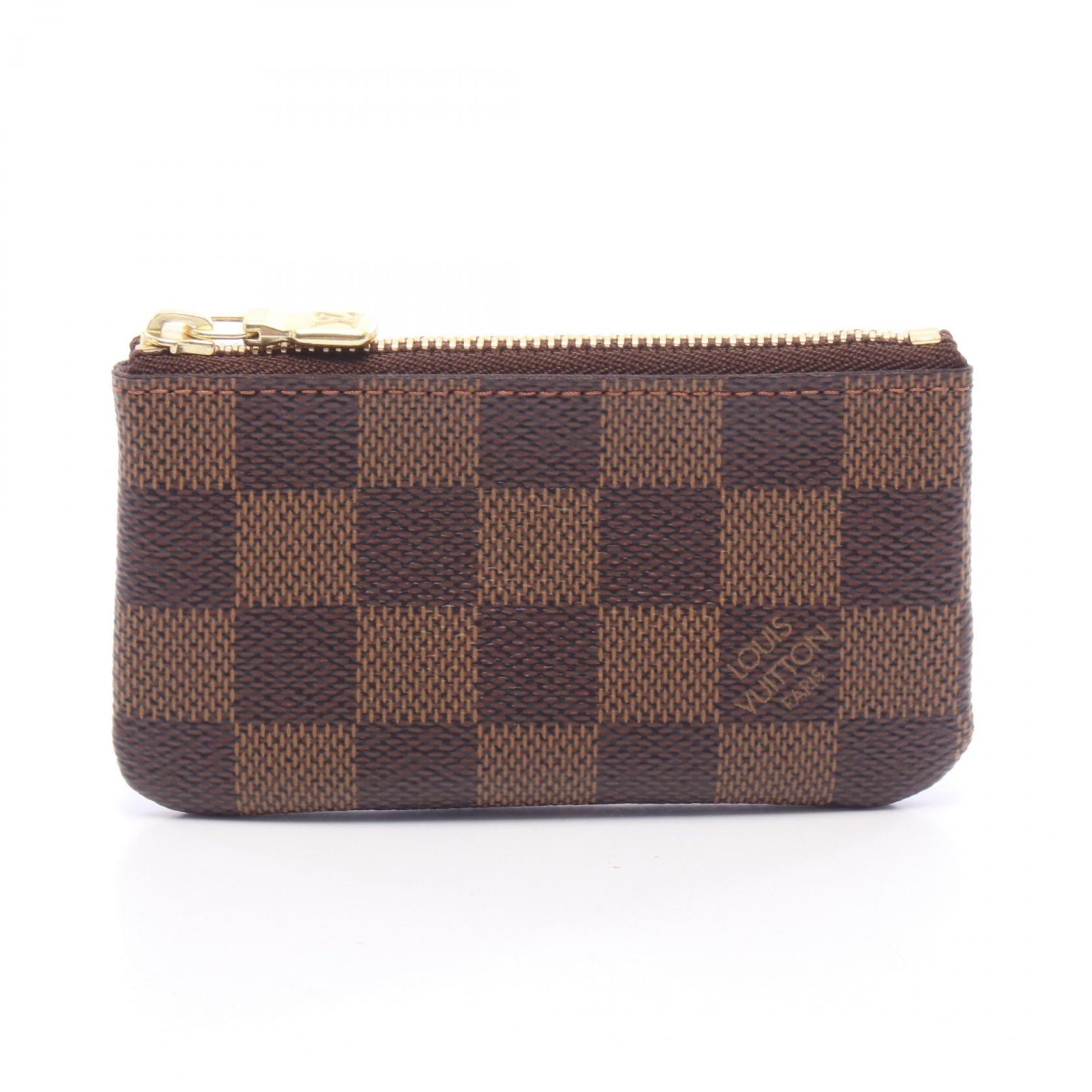 ルイ・ヴィトン LOUIS VUITTON ポシェット クレ ダミエエベヌ コインケース 財布 レザー PVC メンズ レディース ブラウン系 N62658 【中古】