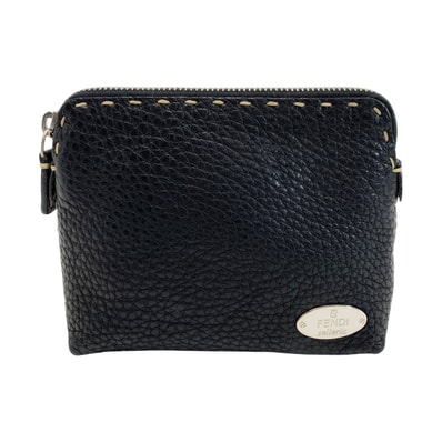 FENDI フェンディ セレリア ポーチ 8N0036 ブラック レザー