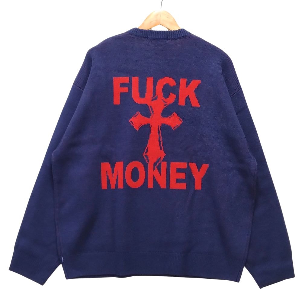 Supreme Fuck Money Sweater "Navy"
