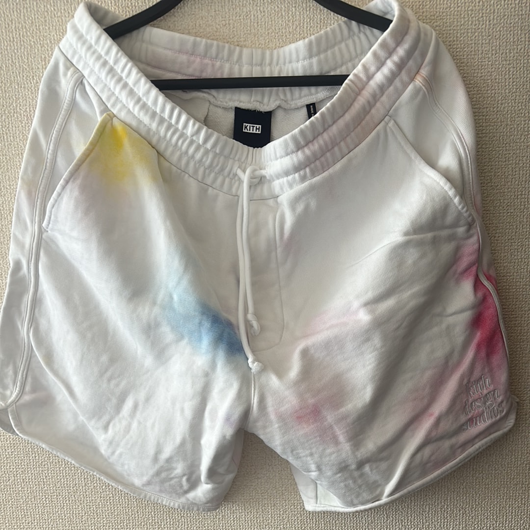 Kith Tie Dye Jordan Short "White/Red"