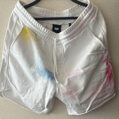Kith Tie Dye Jordan Short "White/Red"