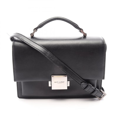 サンローランパリ SAINT LAURENT PARIS ベルシャス ミディアム 2WAY ショルダーバッグ バッグ レザー レディース ブラック系 【中古】