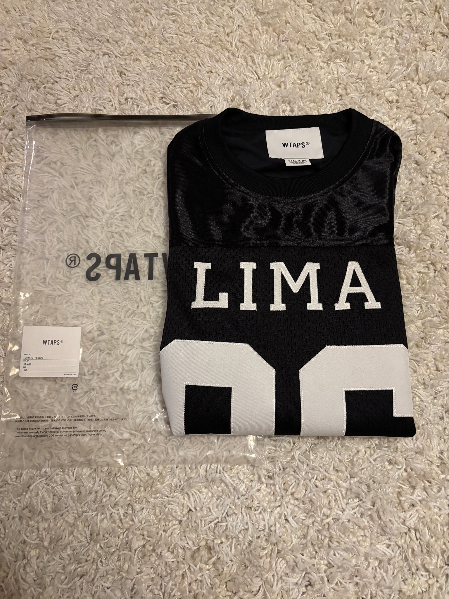 WTAPS Netminder / LS / Poly LIMA "Black"