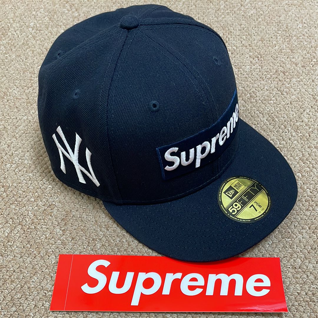 Supreme MLB Teams Box Logo New Era "Navy"