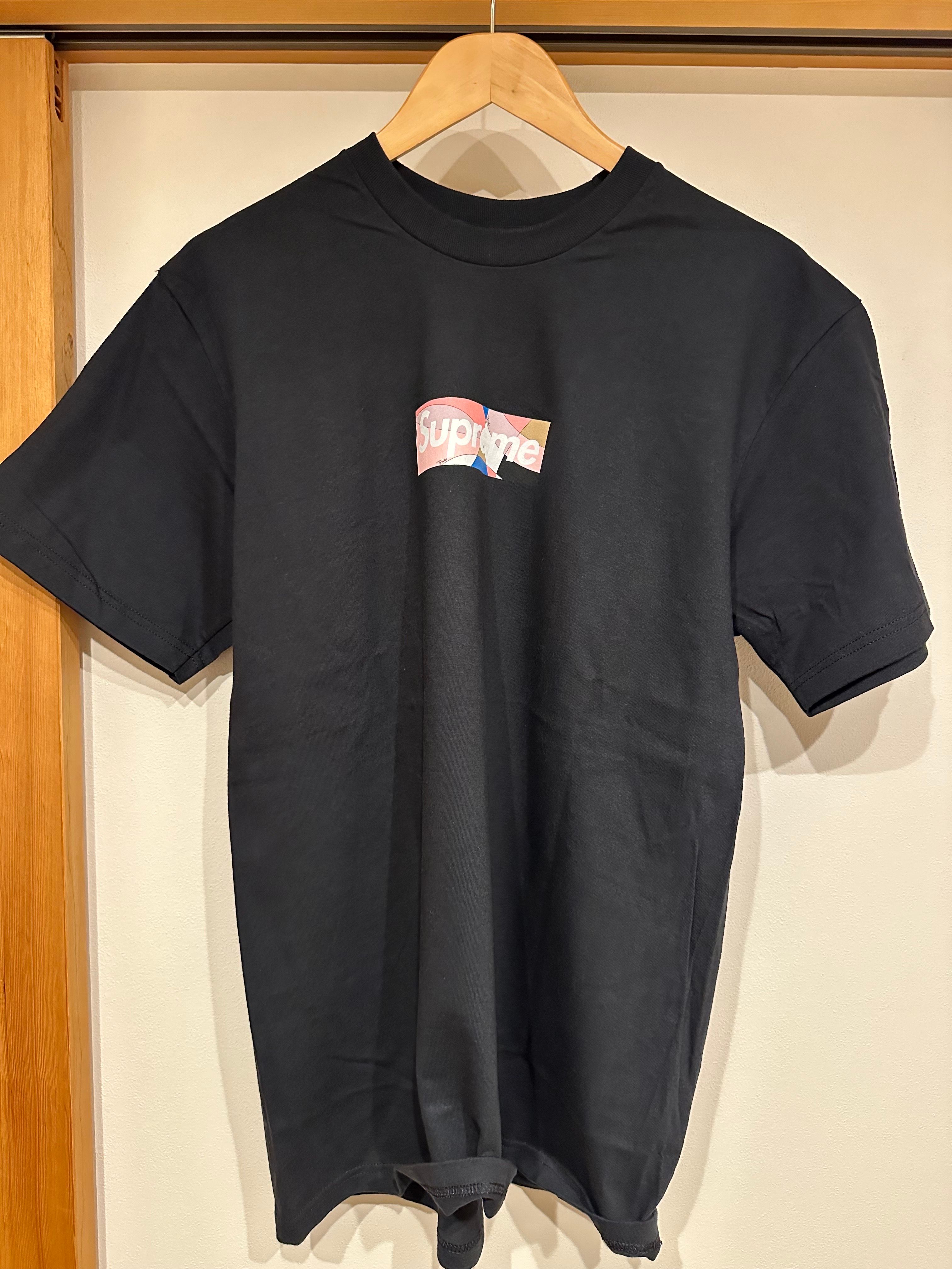Supreme / Emilio Pucci® Box Logo Tee "Black/Pink"