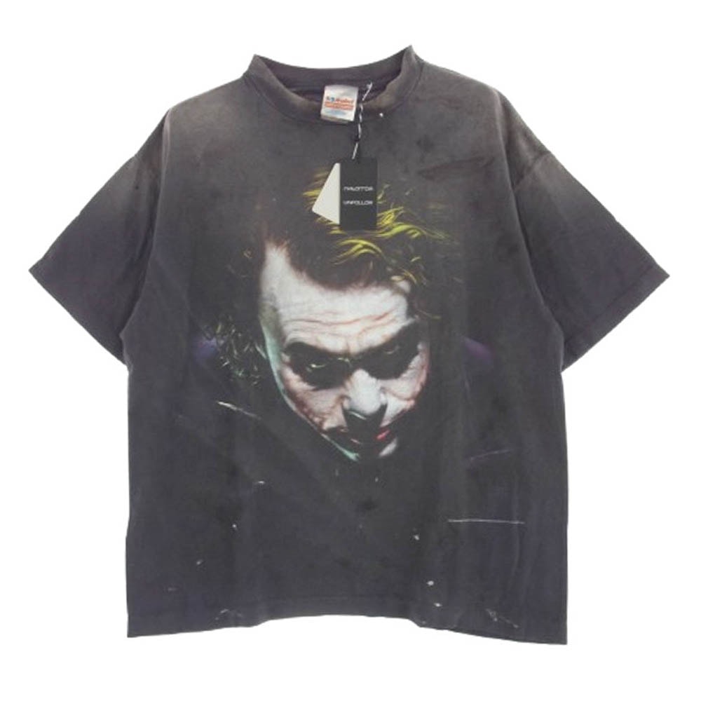 SAINT MICHAEL セントマイケル Tシャツ SM-HR8-0000-C53 The Dark Knight JOKER BTM_SS TEE ダークナイト ジョーカー 半袖 Tシャツ Lサイズ ブラウン系 L【新古品】【未使用】【中古】