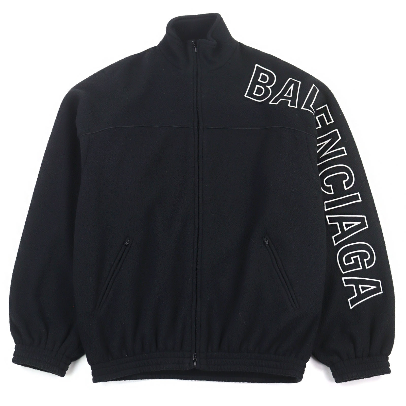 バレンシアガ トラックジャケット オーバーサイズ 刺繍 ロゴ 571434 BALENCIAGA バレンシアガ 19SS 571434 TEM21 Zip Up Jacket オール