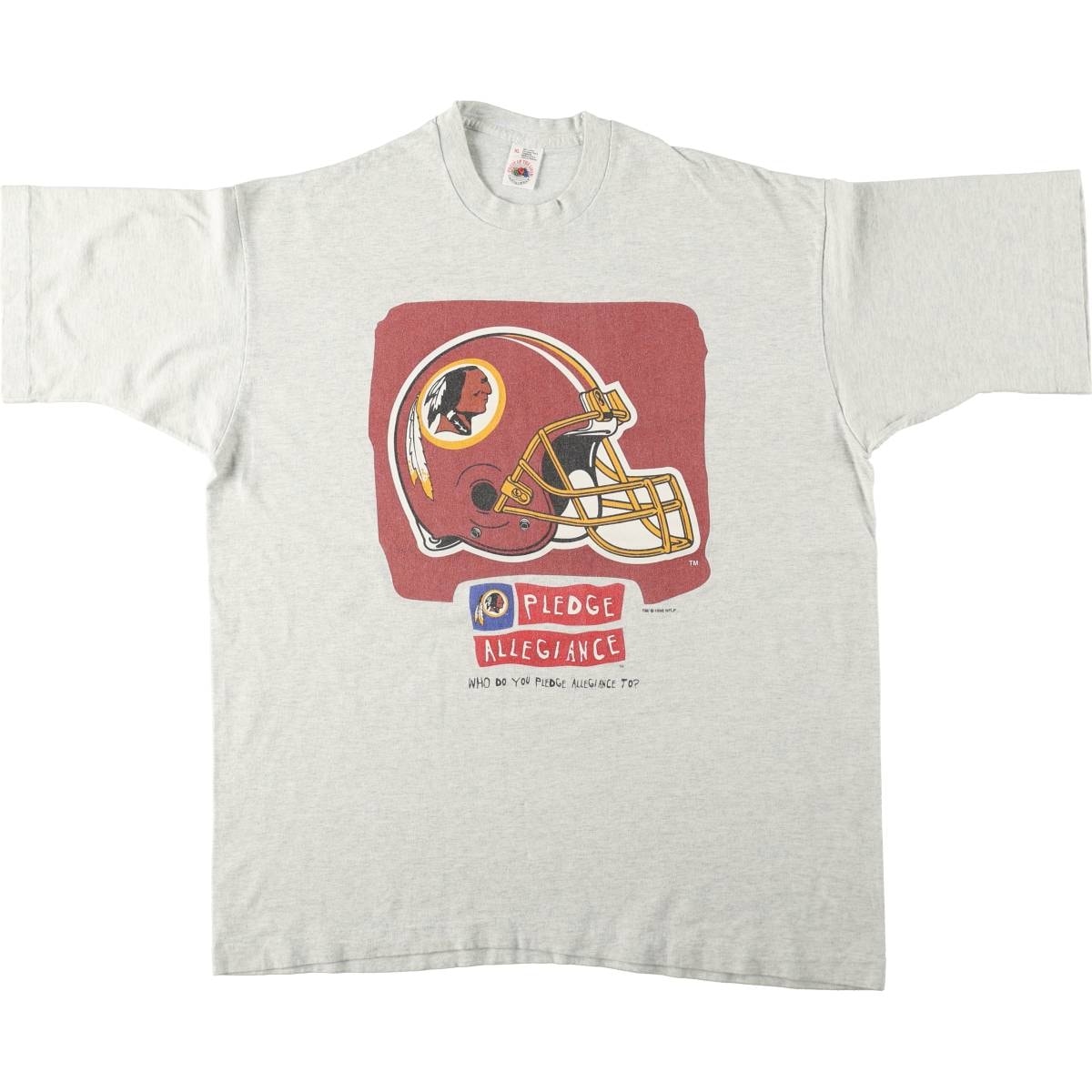 古着 90年代 フルーツオブザルーム FRUIT OF THE LOOM NFL WASHINGTON REDSKINS ワシントンレッドスキンズ スポーツプリントTシャツ USA製 メンズXL相当 ヴィンテージ/eaa642718