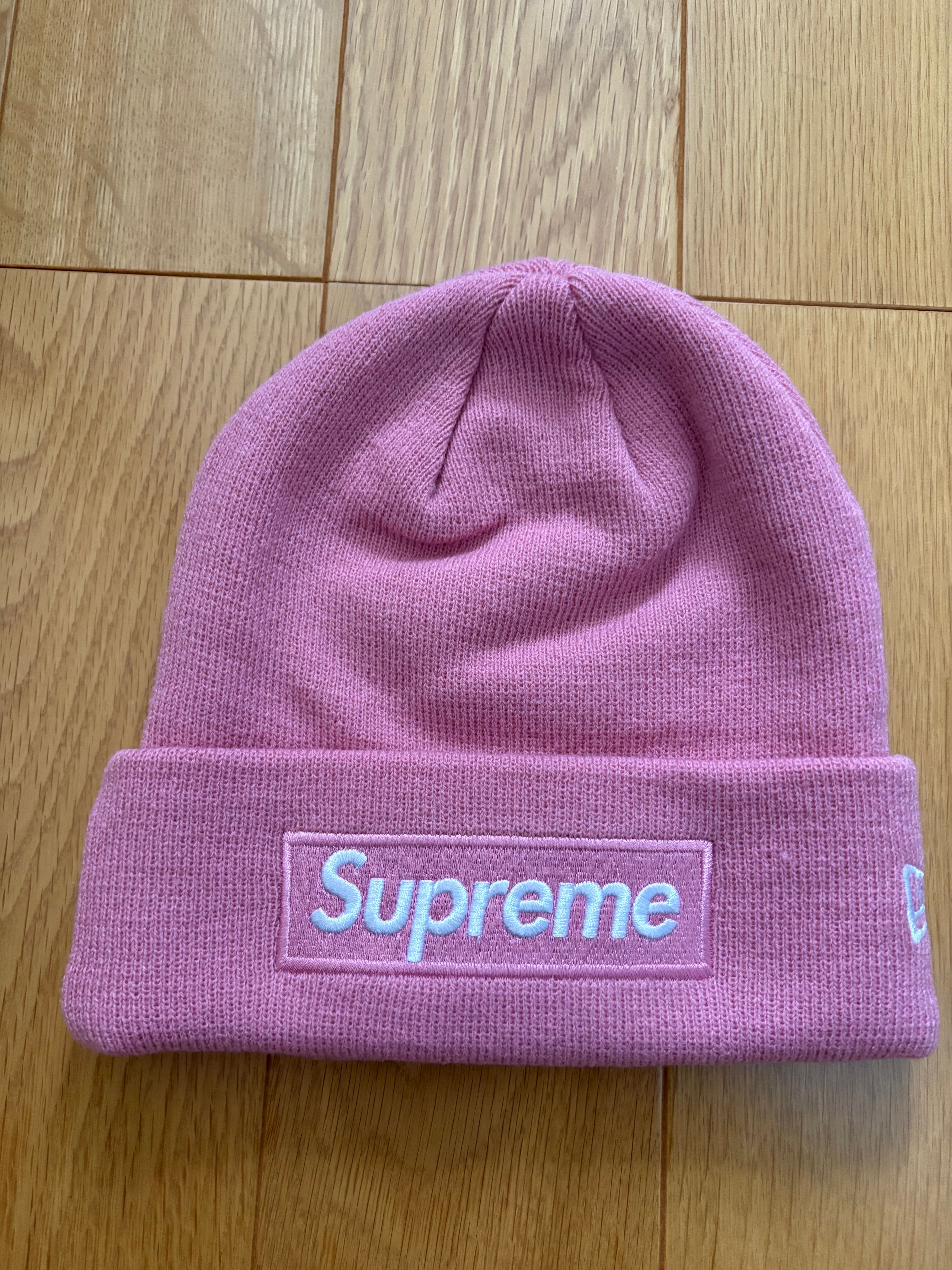 Supreme New Era Box Logo Beanie "Pink" (24FW)
