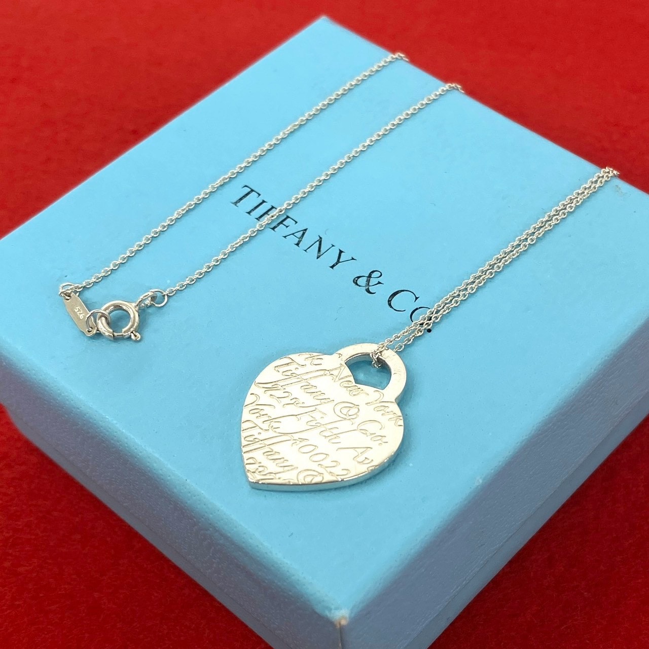 TIFFANY&Co. ティファニー ノーツ ハートタグ ネックレス シルバー925 ネックレス シルバー
 30646