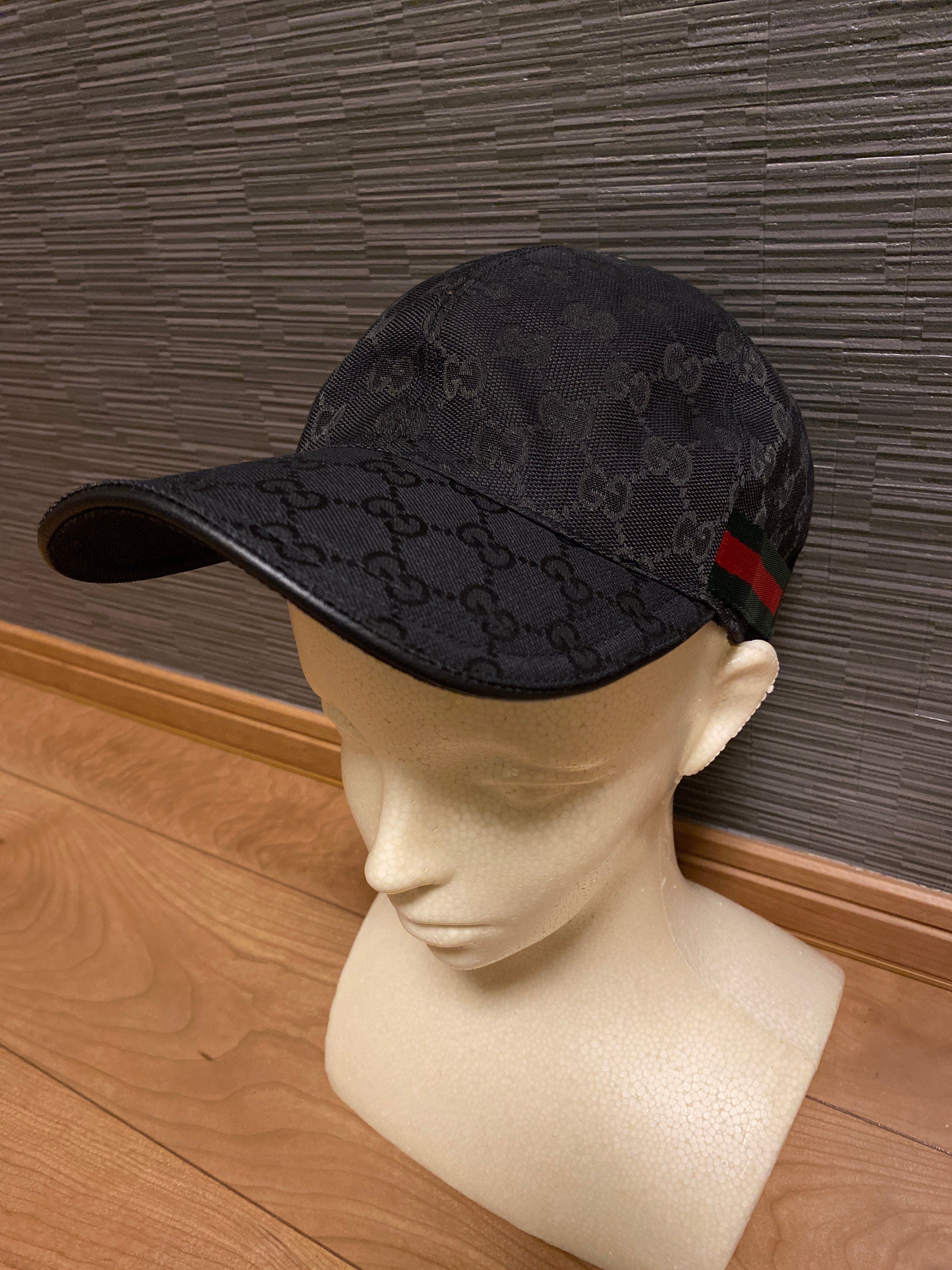 GUCCI Original GG Canvas Baseball Cap "Black"
