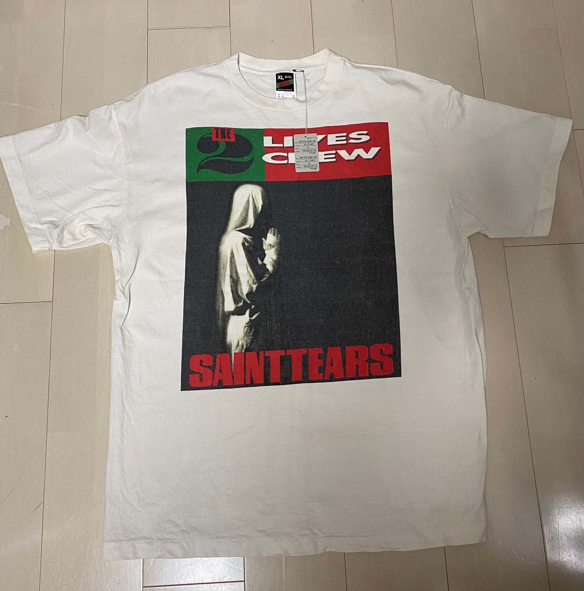 Saint Mxxxxxx x Denim Tears SS Tee/Lives Crew "White"