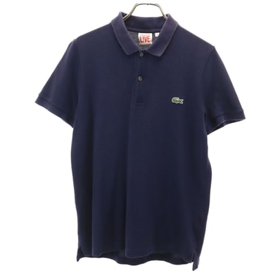 LACOSTE L!VE ラコステライブ 半袖 ポロシャツ 3 ネイビー