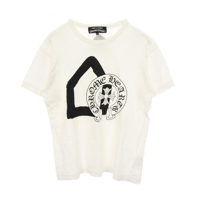 コムデギャルソン COMME des GARCONS Comme des Garcons × Chrome Hearts × DOVER STREET MARKET 半袖Tシャツ 衣料品 トップス コットン メンズ ホワイト系 / ブラック系 【中古】