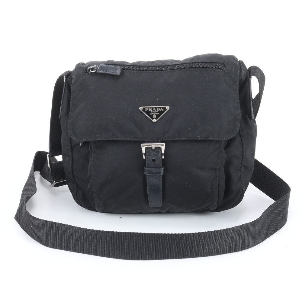 プラダ テスート ナイロントライアングルロゴショルダーバッグ