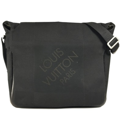 ルイヴィトン LOUIS VUITTON メサジェNM M93225 ダミエジェアン カバン 斜め掛け メッセンジャーバッグ フラップ ショルダーバッグ ダミエジェアンキャンバス ノワール ブラック