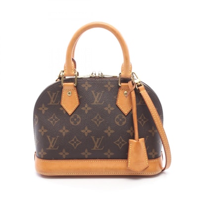 ルイ・ヴィトン LOUIS VUITTON アルマBB 2WAY ハンドバッグ バッグ PVCコーティングキャンバス レザー モノグラム レディース ブラウン系 M53152 【中古】